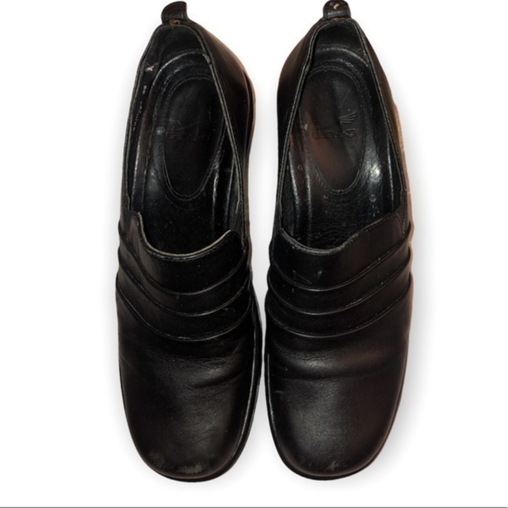 Dansko black leather shoes
